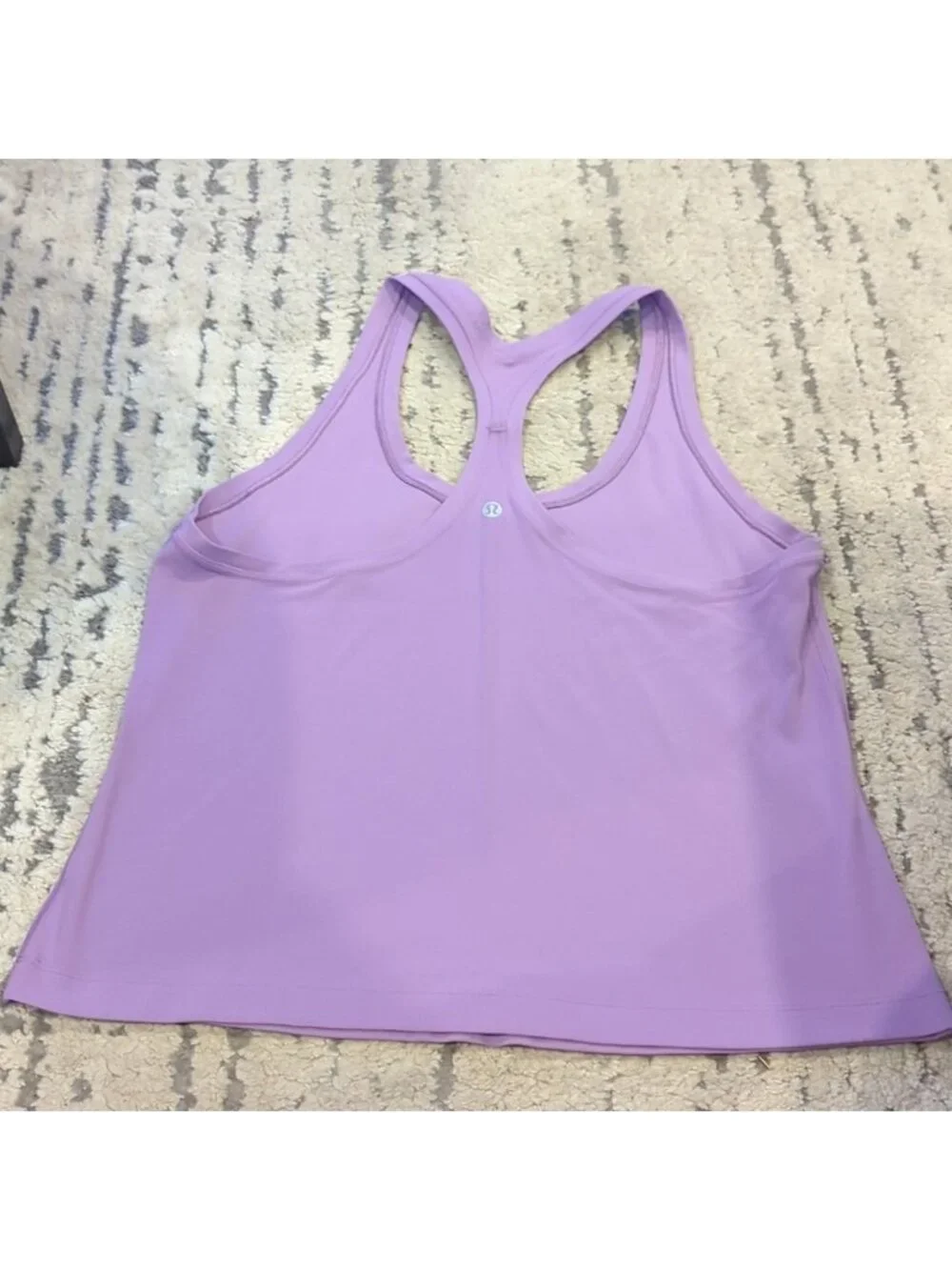 Lululemon Cool Racerback Tank Cropped Top *Nulu Wisteria Purple